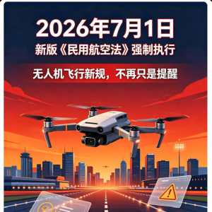 ​2026年7月1日起，无人机新规落地，罚款扣机没商量！